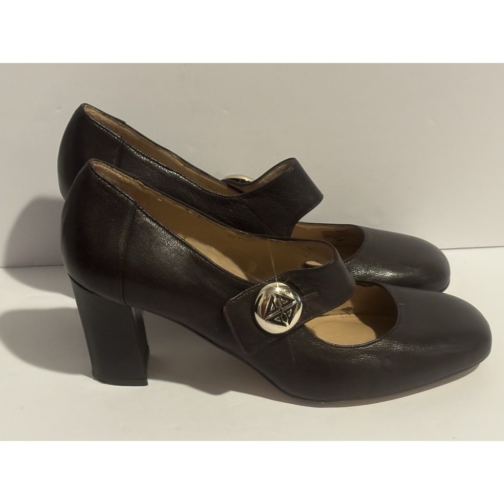 Antonio Melani Shoes Women's Brown Leather Heels‎  Size 9 1/2
